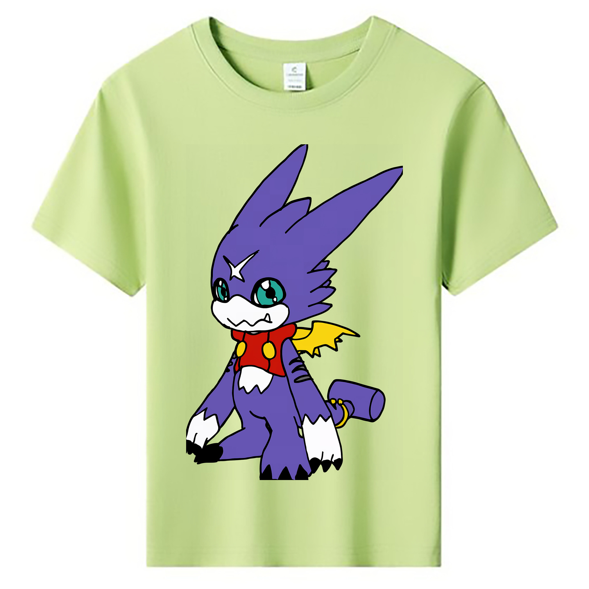 （画像用） Digimon デジタルモンスター/デジモン 綿100％キッズTシャツ（フロントプリント）